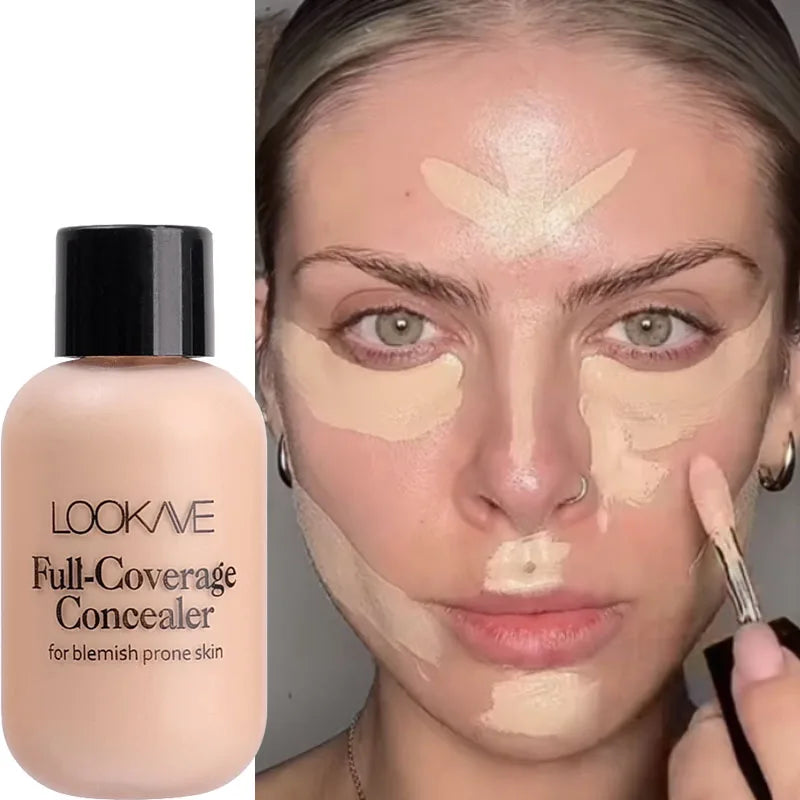 Full Coverage Liquid Concealer – Waterproof, Dark Circle & Blemish Corrector for All Skin Types