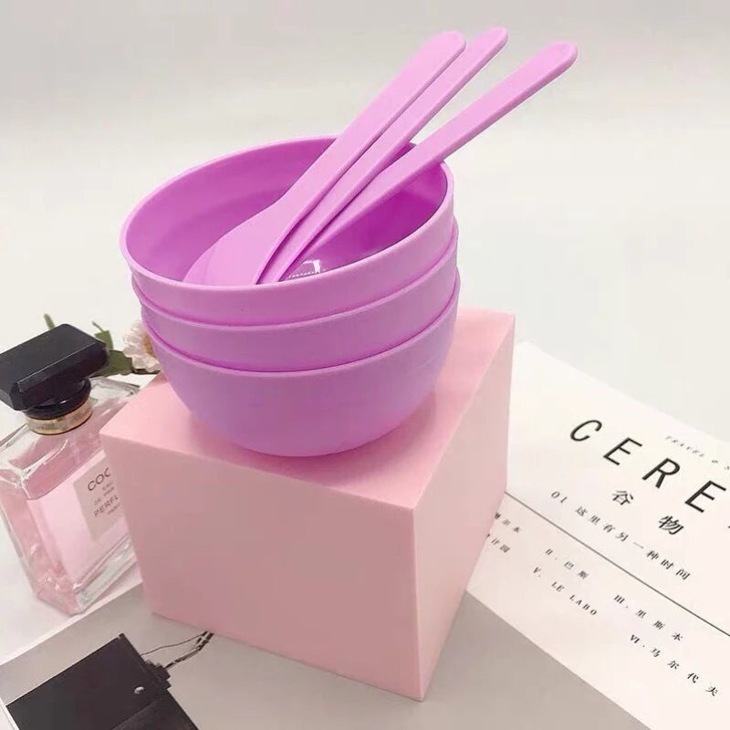 3-Piece Mini Facial Mask Mixing Set - Portable Skincare Tools