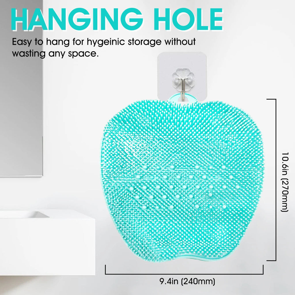 Exfoliating & Dead Skin Scrubby Towel, Travel Portable Body Bath Strips, Silicone Material ,Long Handle Back Cleanse Scrubber Nanasbeautyholic