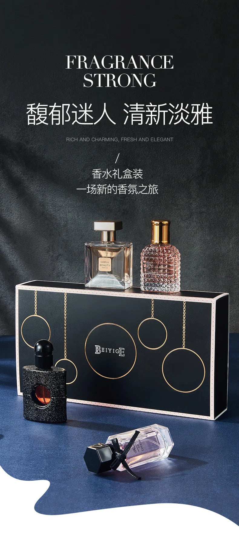 Original Women Perfume Gift Box Perfumes Set 4PCS*25ML Long Lasting Fresh Fragrance Eau De Toilette Gift For Women Men Pheromone Nanasbeautyholic