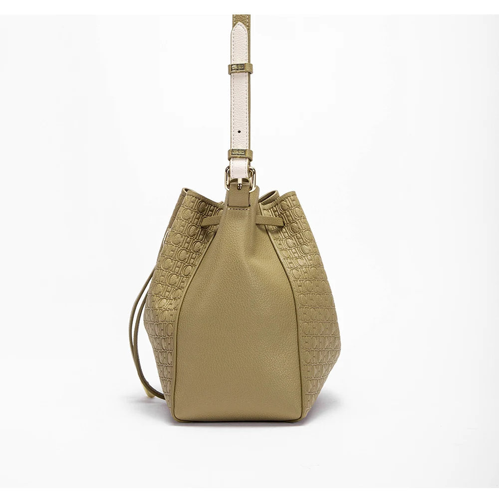 CHCH Women's Top Handbag Pink Drawstring Bucket Bag Graduation Gift Nanasbeautyholic