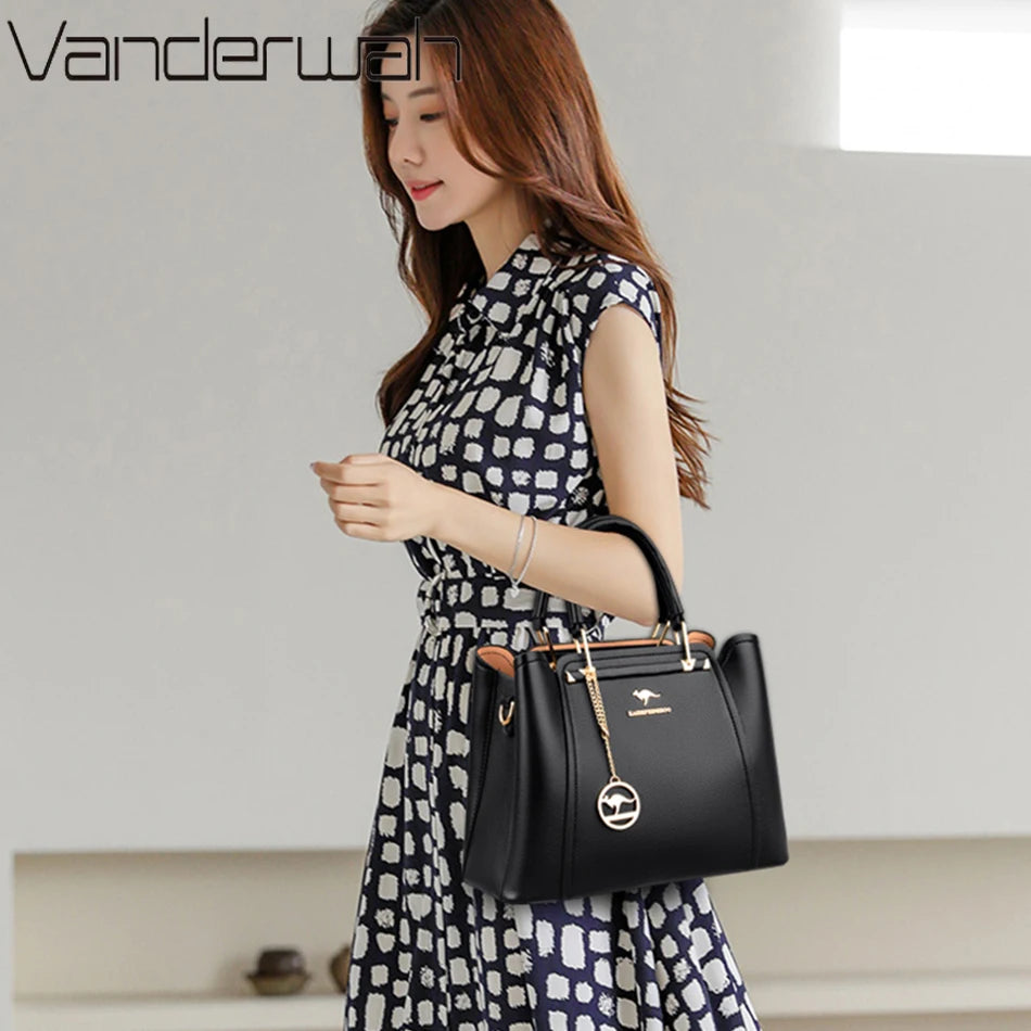 Luxury Women Designer 3 Layers Shoulder