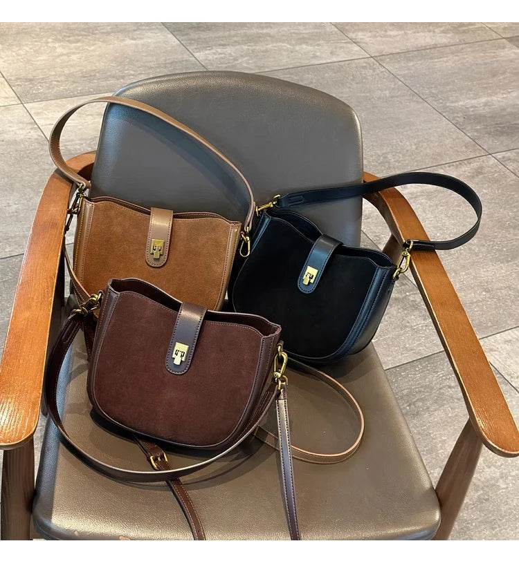 Genuine Cowhide Leather Shoulder Bag – Soft, Structured & Timeless