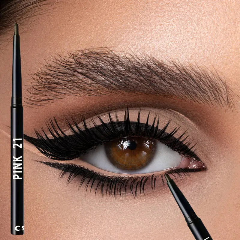 Pink 21 - 10Pcs Long-Lasting Black Eyeliner Pencils