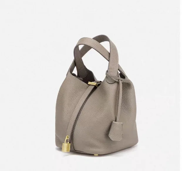 Faux Leather Bucket Bag – Chic & Versatile Women's Handbag