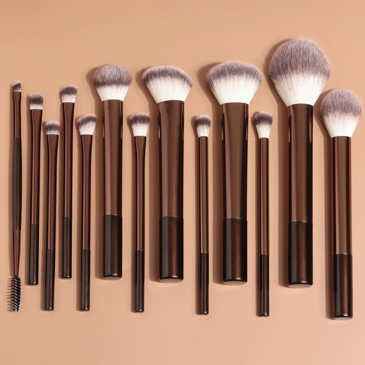 13PCS Makeup Brush Set Foundation Concealer Powder Eyeshadow Blush Brush Kabuki Blending Cosmetic Beauty Tool for Face Nanasbeautyholic