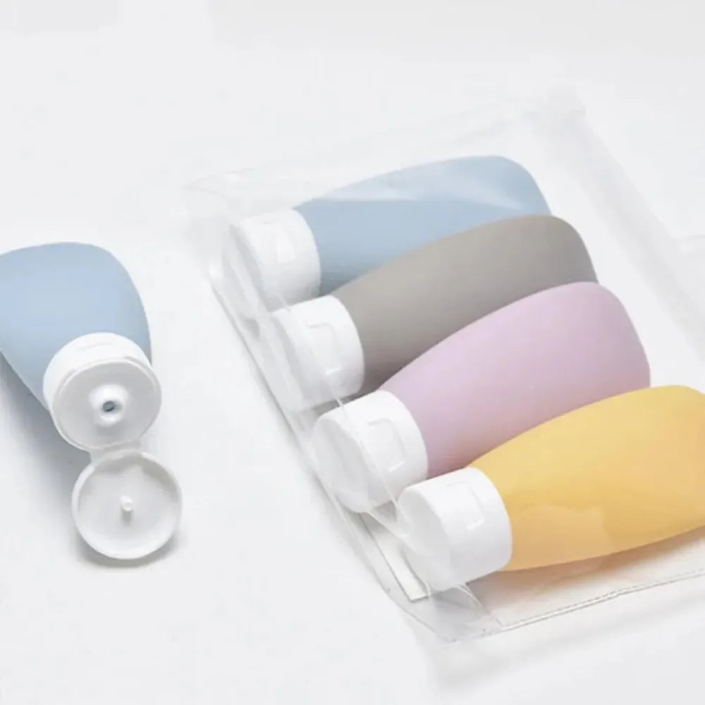 4Pcs 60ml Travel Botttle Set Refillable Bottles