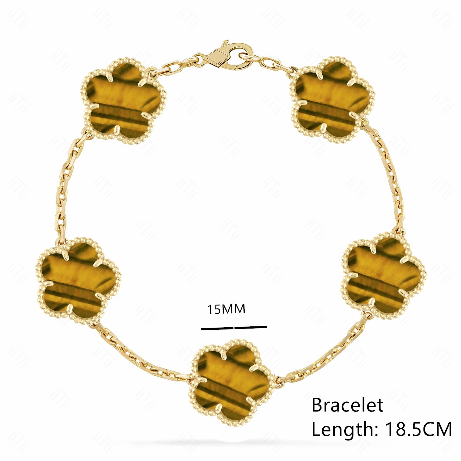 Lucky Clover Natural Mother of Pearl Bracelet & Necklace – Gold & Silver