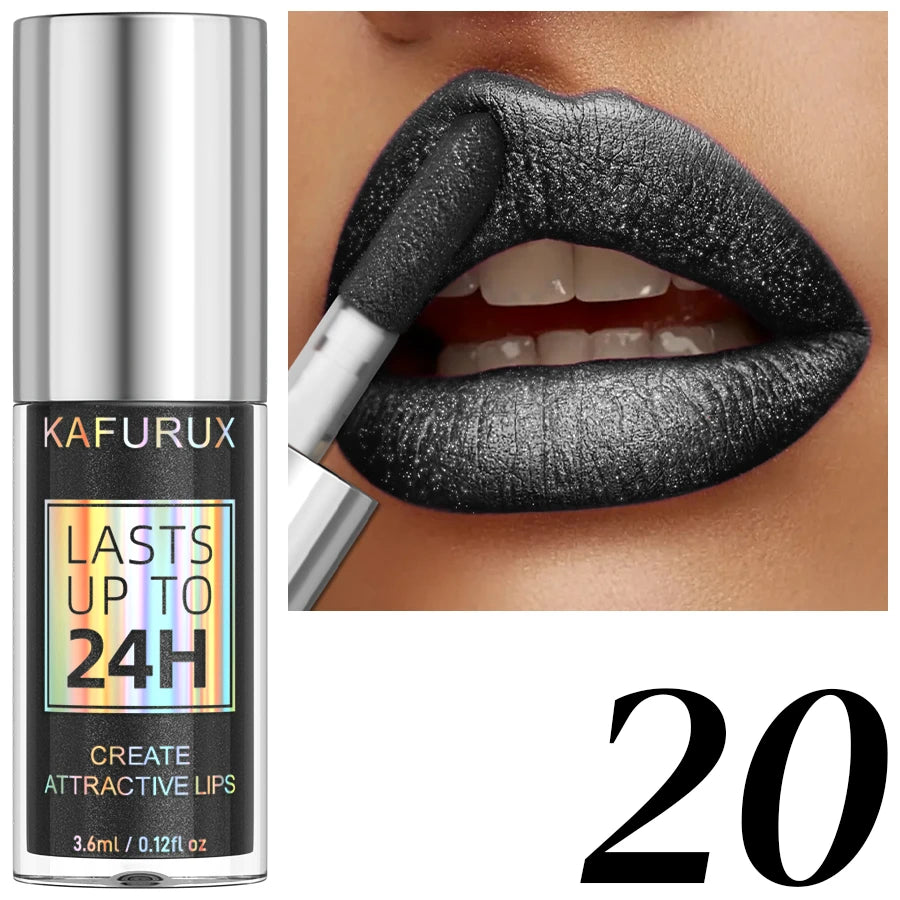 20-colors Glitter Lip Glaze Waterproof Diamond Shimmer Lip Gloss Sparkling Liquid Lipstick Long Lasting Lip Makeup for Women Gif Nanasbeautyholic