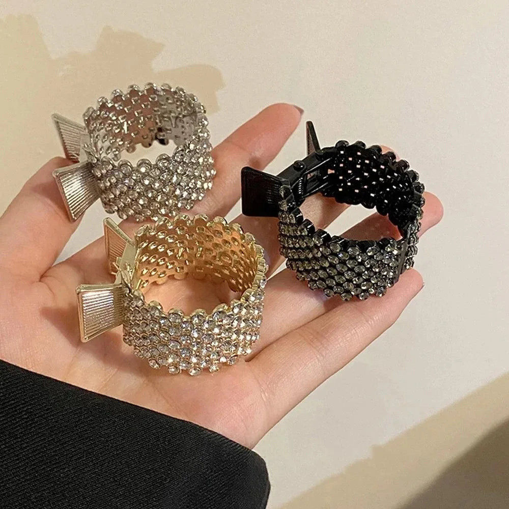 Fashion Pearl Rhinestone Metal Hair Clip