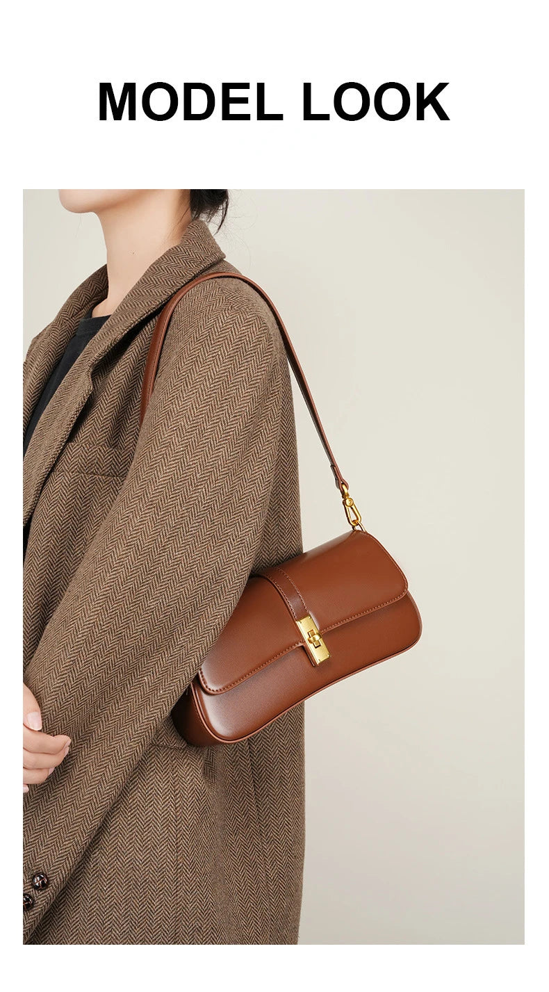 Jonlily Women Genuine Leather Shoulder Bag