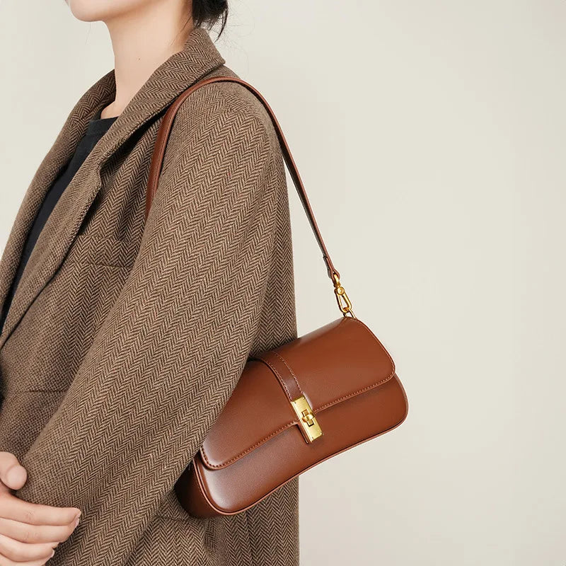 Jonlily Women Genuine Leather Shoulder Bag