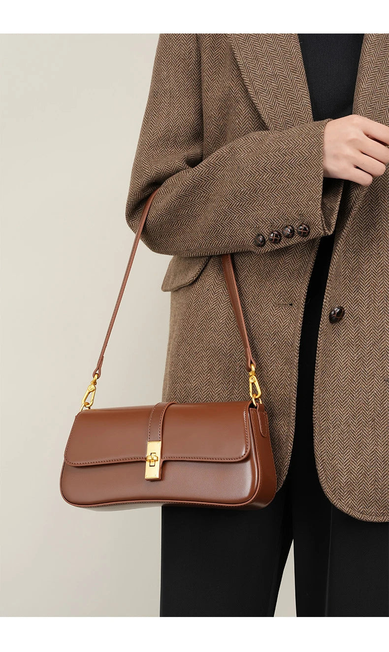 Jonlily Women Genuine Leather Shoulder Bag