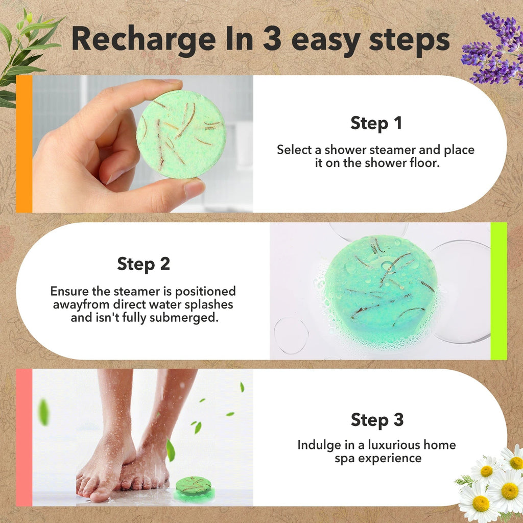 Shower Steamers Aromatherapy - 8 Pack Birthday Gifts for Women - SWCANDY 8 Pcs Mothers Day Gifts for Her Mom Men Teen Adults Nanasbeautyholic