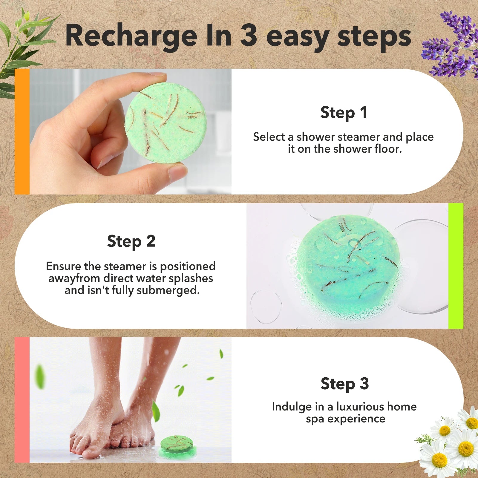 Shower Steamers Aromatherapy - 8 Pack Birthday Gifts for Women - SWCANDY 8 Pcs Mothers Day Gifts for Her Mom Men Teen Adults Nanasbeautyholic