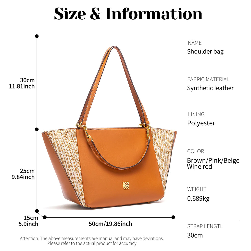 CHCH Women's Shoulder Splicing Handbag