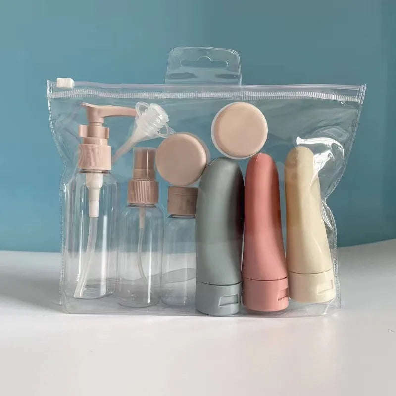 3/11Pcs Travel Bottles Set Refillable Cosmetic Containers Empty Spray Bottle