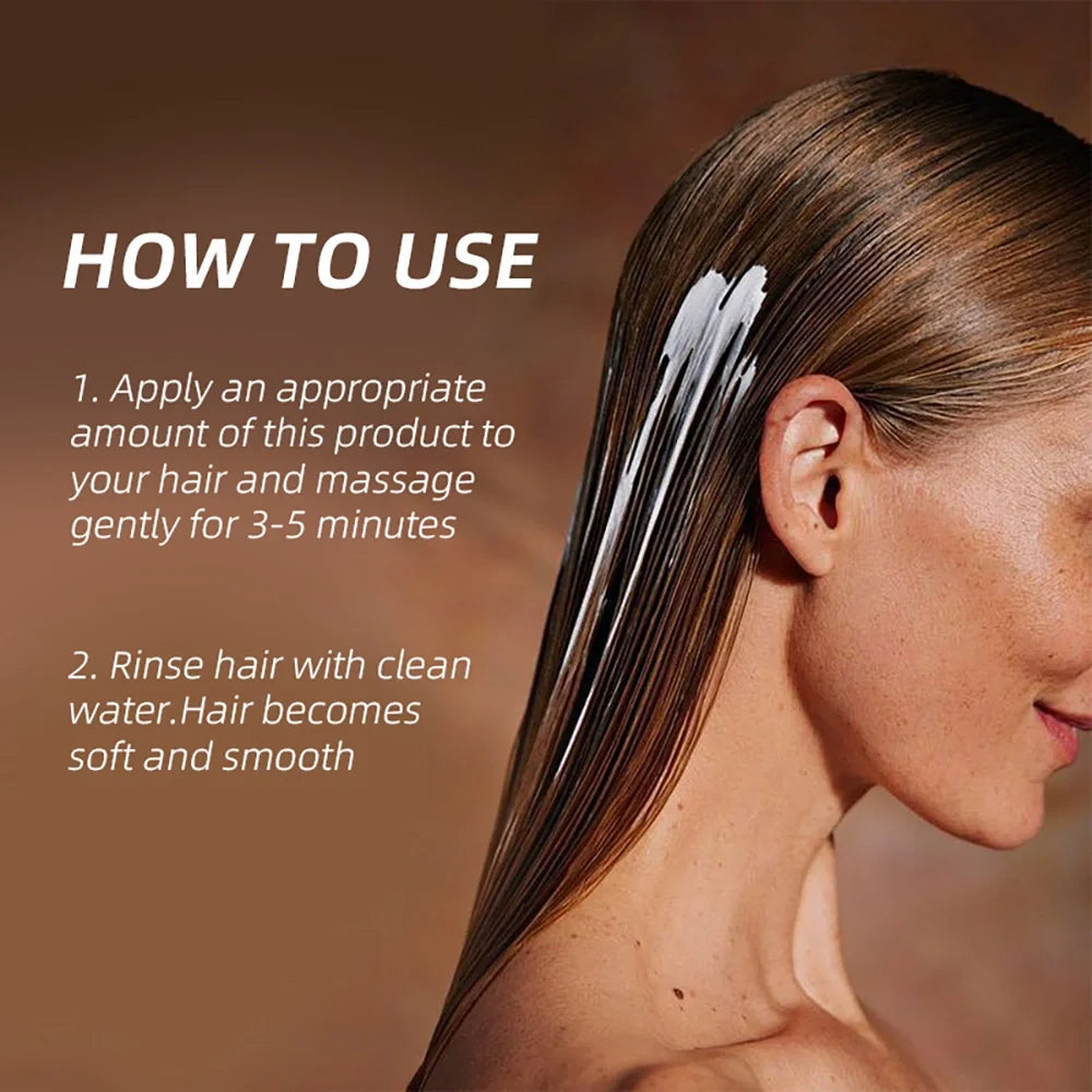 GZE Collagen Keratin Hair Mask - Deep Conditioning for Dry Hair - Infused with Argan Oil, Coconut Oil, and Shea Butter Nanasbeautyholic