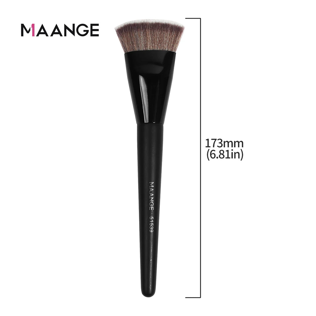MAANGE Single Flat Round Tube Flat Head Foundation Brush