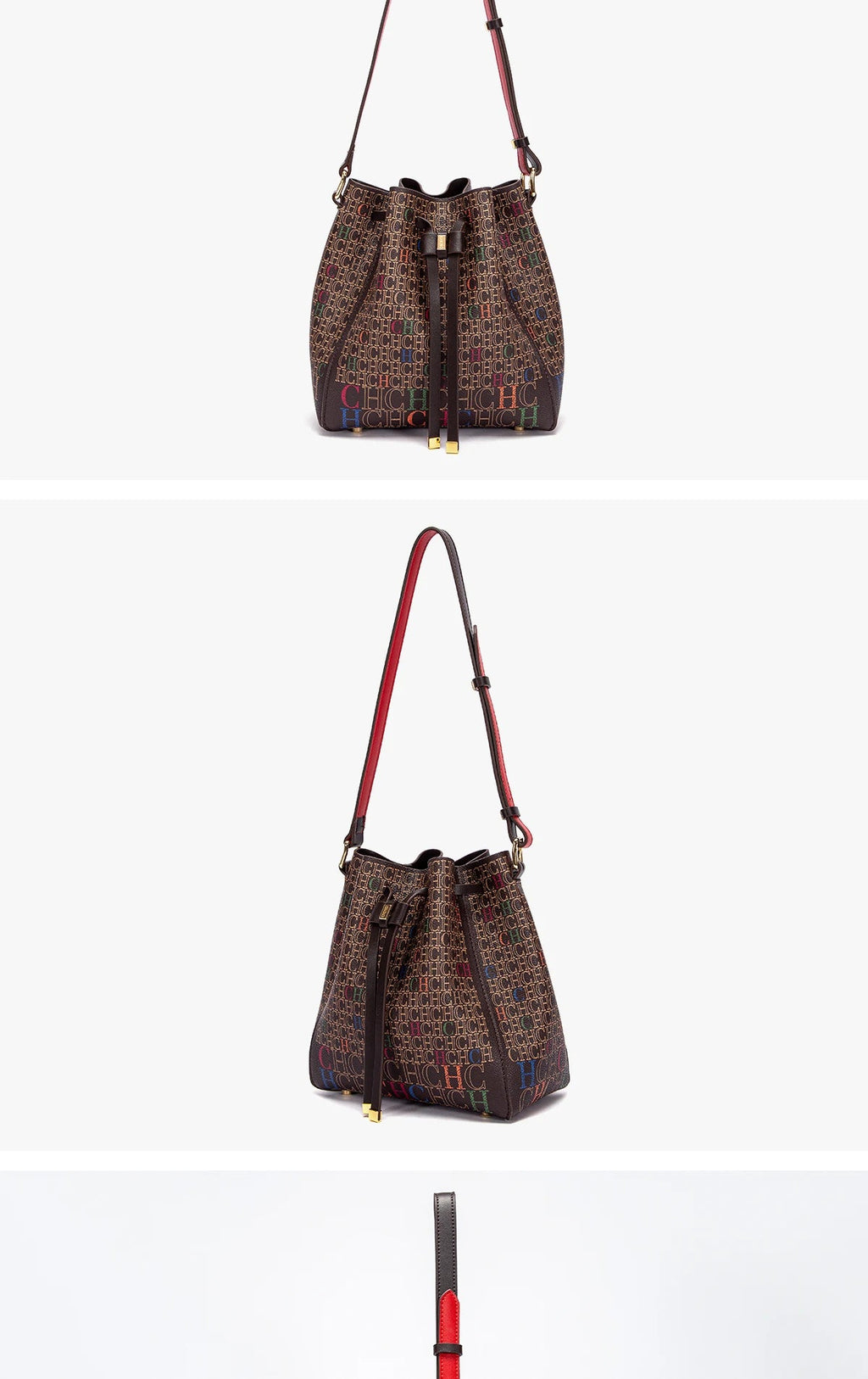 Luxury Classic Women's Handbag Bucket Bag Fashion PVC Printed Shoulder Luxury Brand Women Designer Wallet Classic Nanasbeautyholic