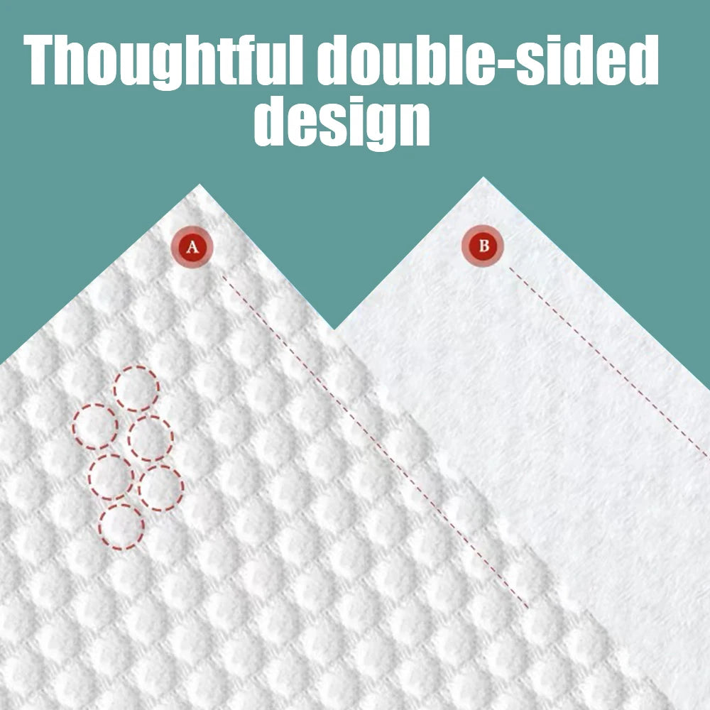 Disposable Cotton Face Towels – Soft Cleansing & Drying Wipes for Skincare, Travel & Bathroom