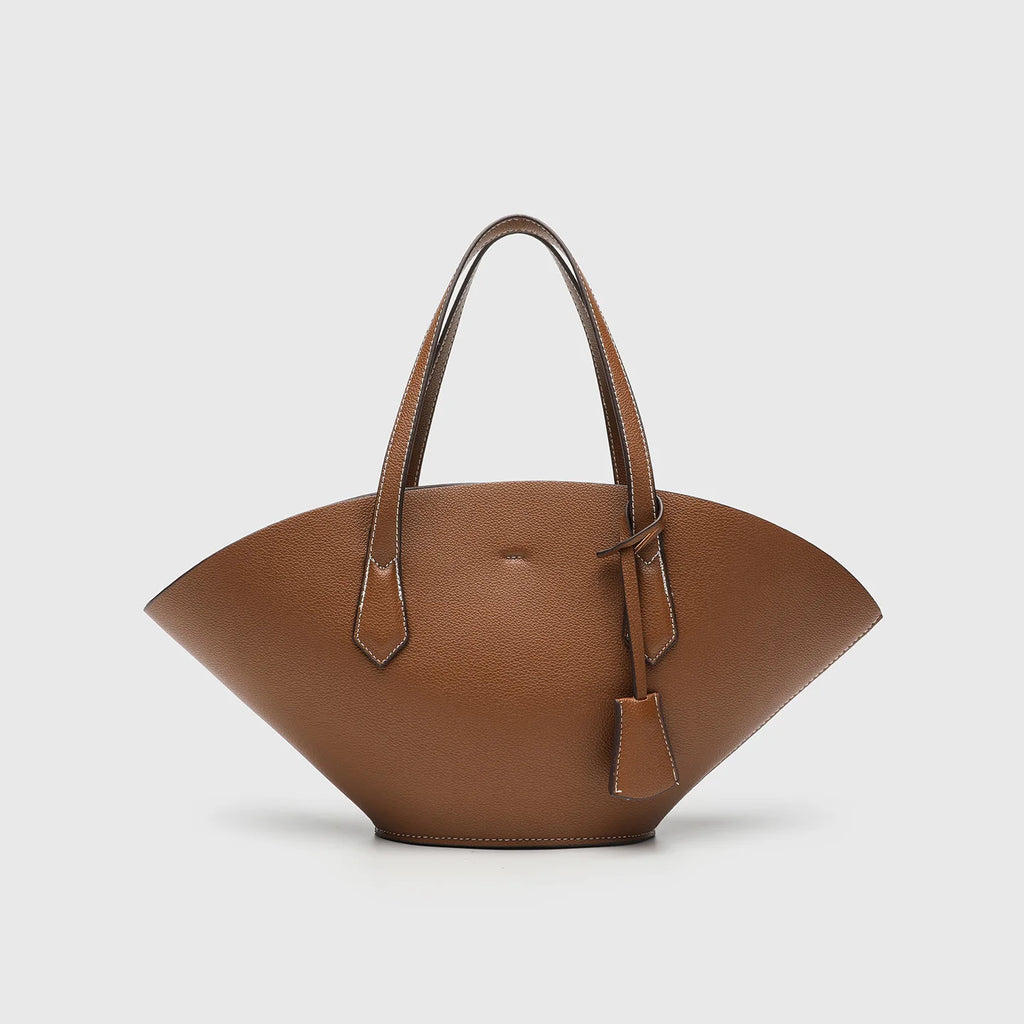 Vintage Shell-Shape Tote Bag – Large Capacity PU Leather Women's Shoulder Bag