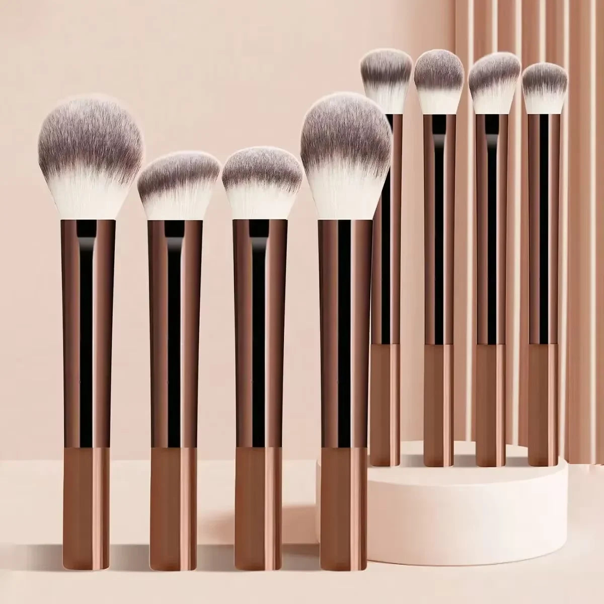 13PCS Makeup Brush Set Foundation Concealer Powder Eyeshadow Blush Brush Kabuki Blending Cosmetic Beauty Tool for Face Nanasbeautyholic