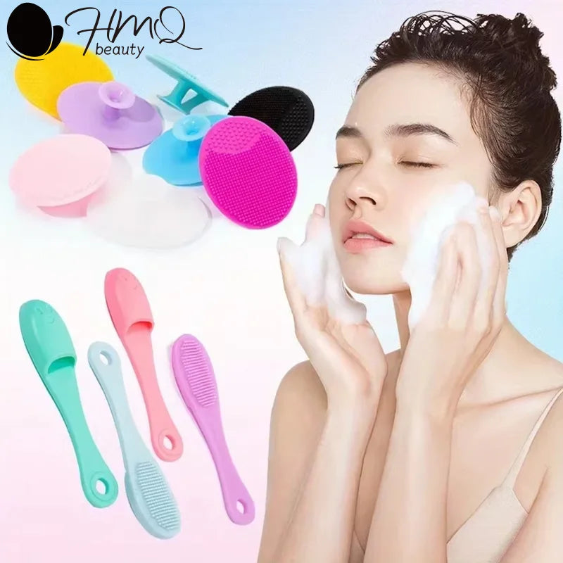Portable Double-sided Silicone Facial Cleaning Brush Blackhead Removal Massage Skin Care Tool Makeup Remover Beauty Supplies Nanasbeautyholic