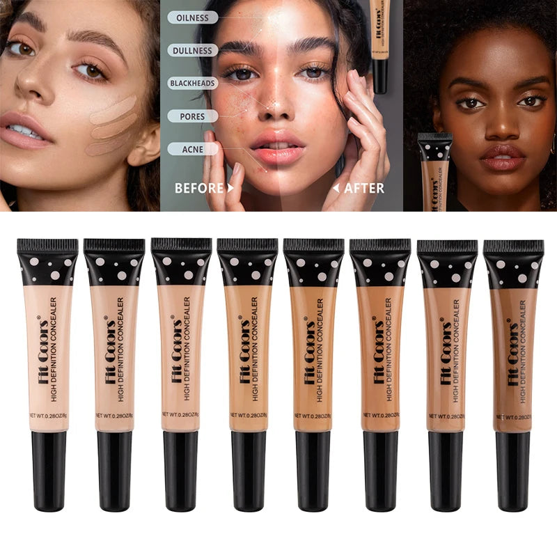 Fit Colors Full Cover Liquid Concealer BB Cream – Brightening, Waterproof & Natural Finish | 8 Shades