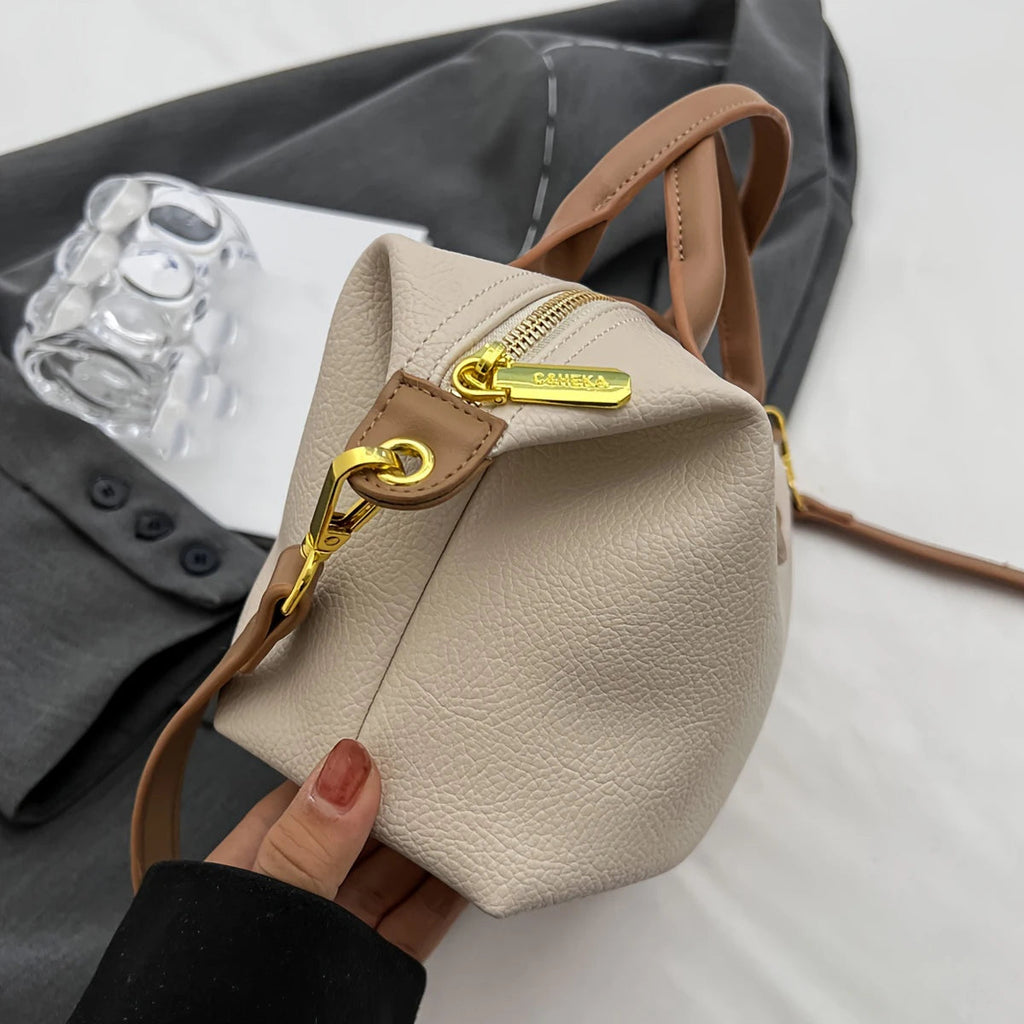 Classic fashion simple messenger bag, elegant temperament, multifunctional, high-value contrast color shoulder bag Nanasbeautyholic
