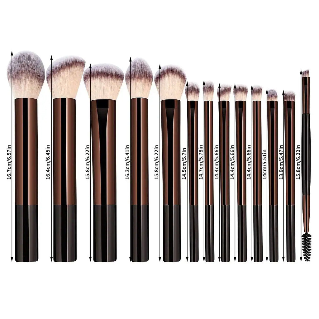 Maange 13-Piece Professional Makeup Brush Set – Foundation, Concealer, Powder, Eyeshadow & Blush Kabuki Brushes