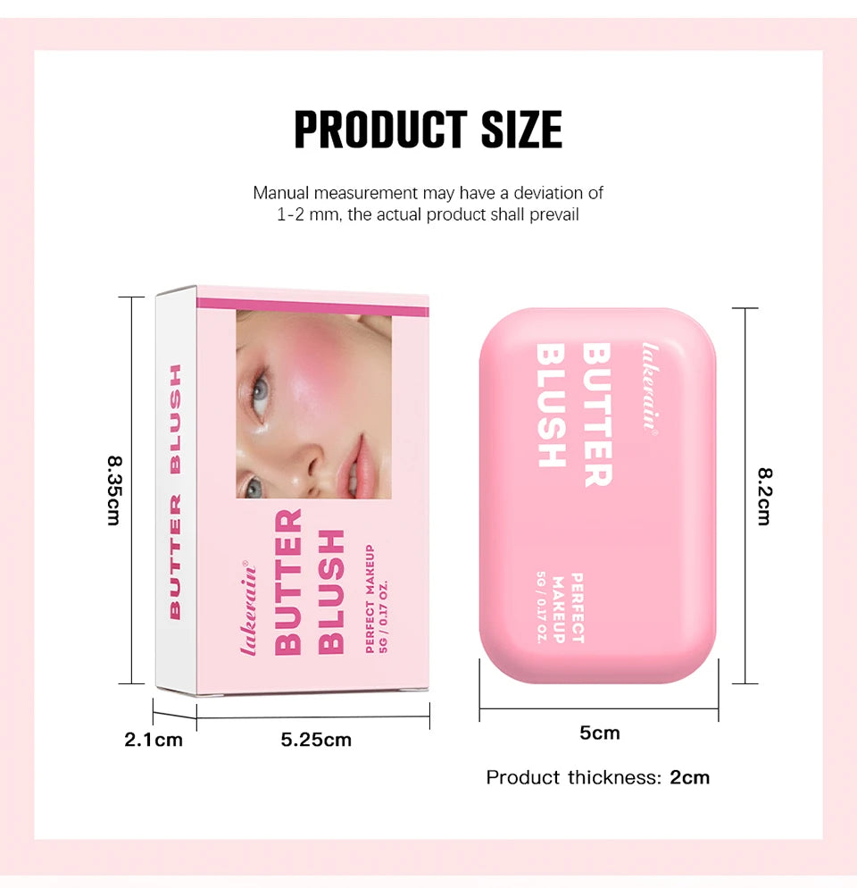 Professional Makeup Powder Blush 12HR Wear Vegan Formula Blusher Makeup Blush in Bar Cosmetics Palette Powder Pink Cream Face Nanasbeautyholic