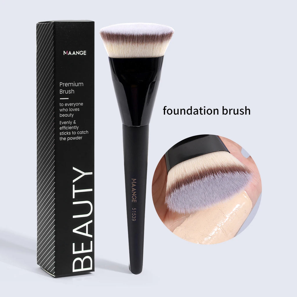 MAANGE Single Flat Round Tube Flat Head Foundation Brush