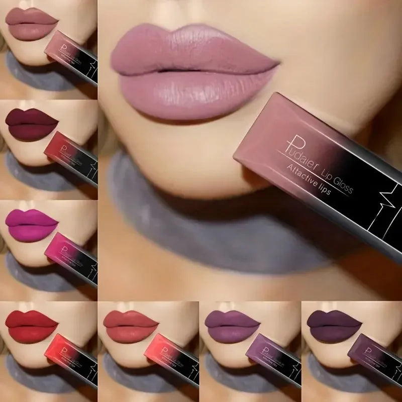 17 Colors Velvet Matte Liquid Lipstick, Waterproof Long Wear Lip Color, High Pigment Smooth Texture, Makeup for All Skin Types Nanasbeautyholic