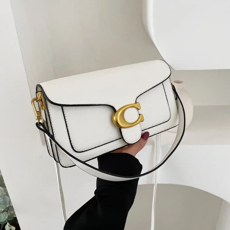 PU Leather Crossbody Satchel Bag | Dual-Strap Shoulder Bag for Women