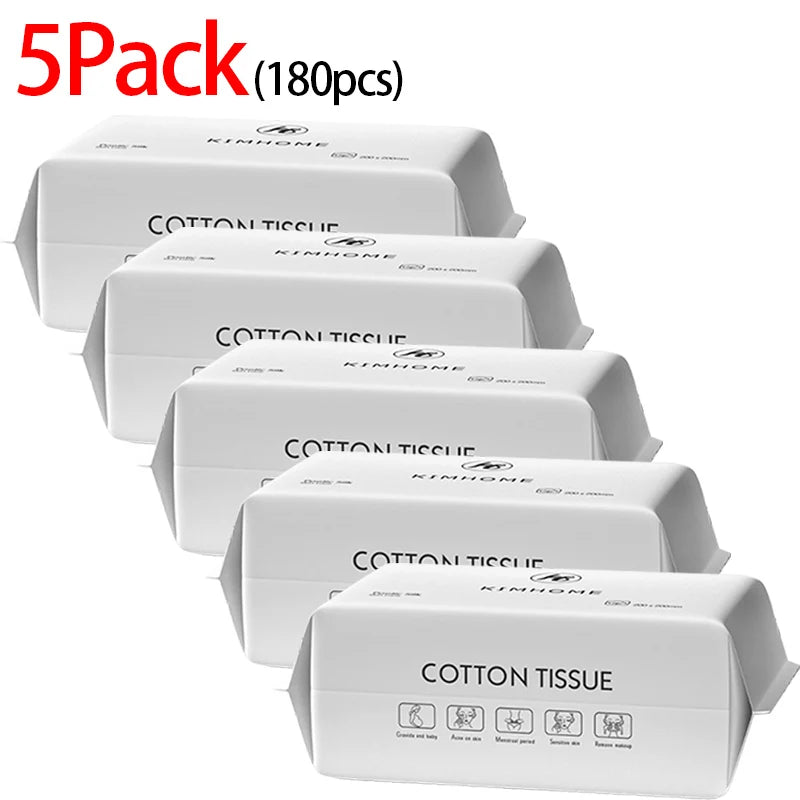 Disposable Cotton Face Towels – Soft Cleansing & Drying Wipes for Skincare, Travel & Bathroom