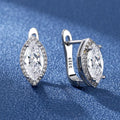 Sparkling Sterling Silver Round Zircon Stud Earrings — Brilliance That Takes Your Breath Away