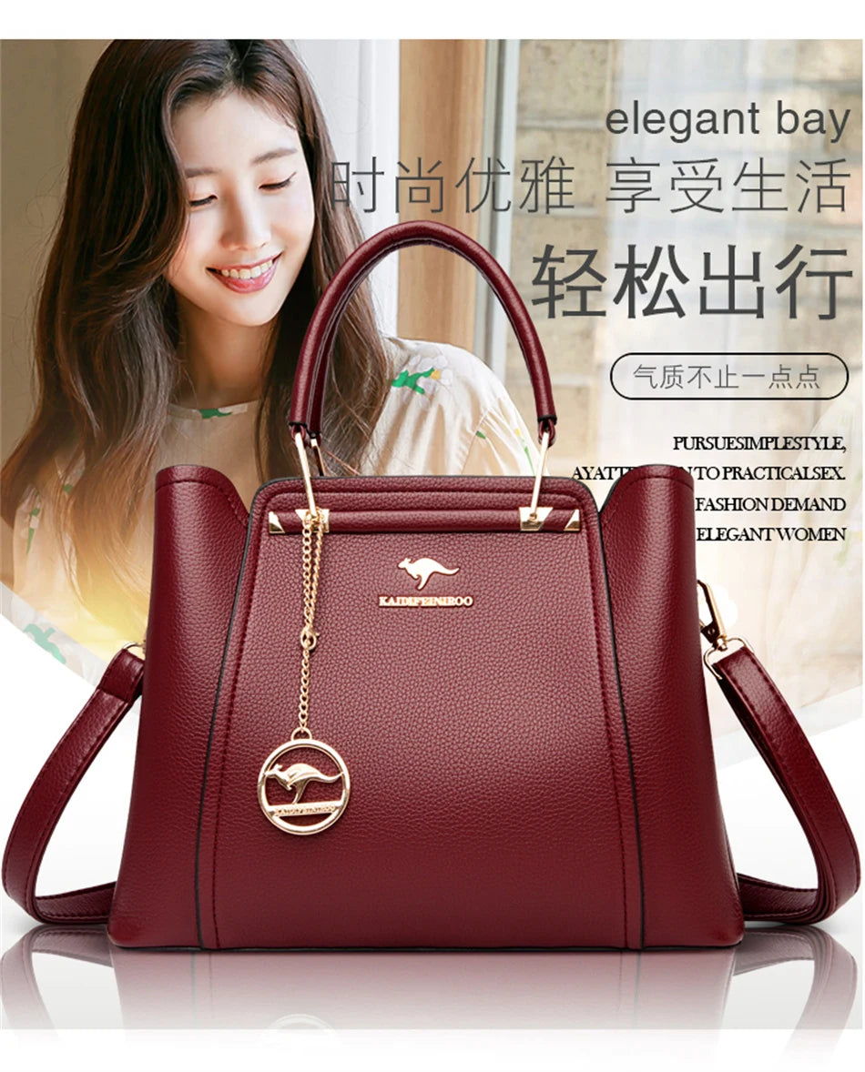 Luxury Women Designer 3 Layers Shoulder