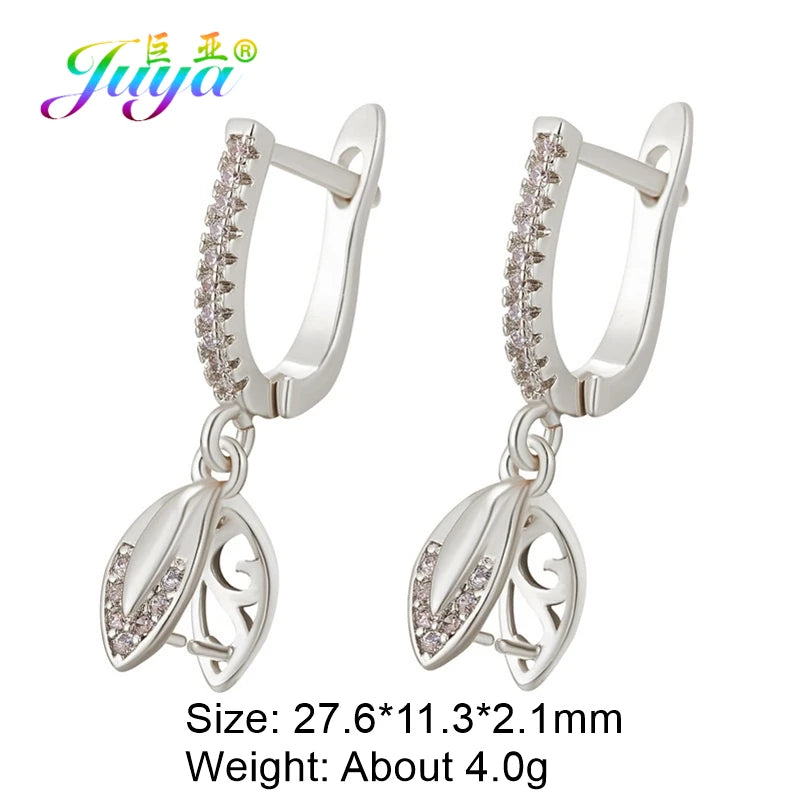 18K Gold Plated Zircon Earring Hooks for DIY Jewelry Making – Leverback Ear Wire Findings