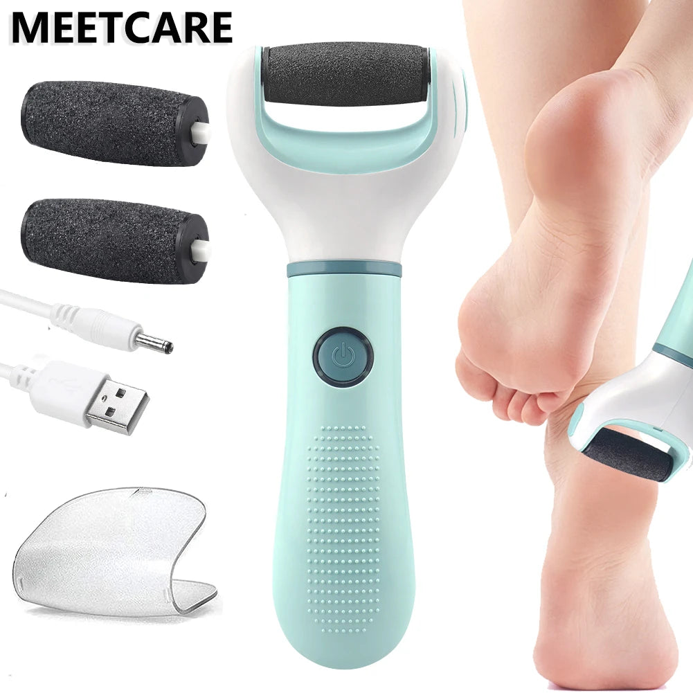 Auto Wireless Electric Foot Grinder Removal Dead Skin Calluses Cracks Hard Skin Pedicure Care Tool Waterproof Foot Cleaner ﻿ Nanasbeautyholic