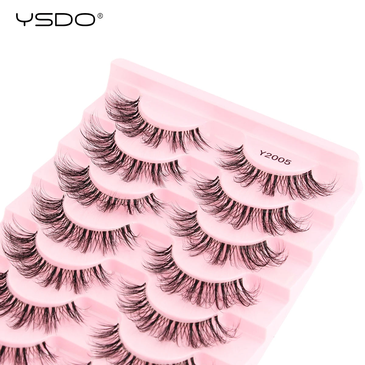 YSDO Natural Full False Eyelashes 3d Lashes  Cat Eye Fake Eyelashes Extension Faux Cils Makeup Tools