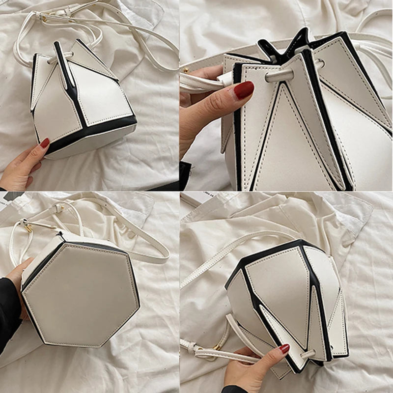 Foldable Bucket Bag – Women's Drawstring Crossbody & Shoulder Bag