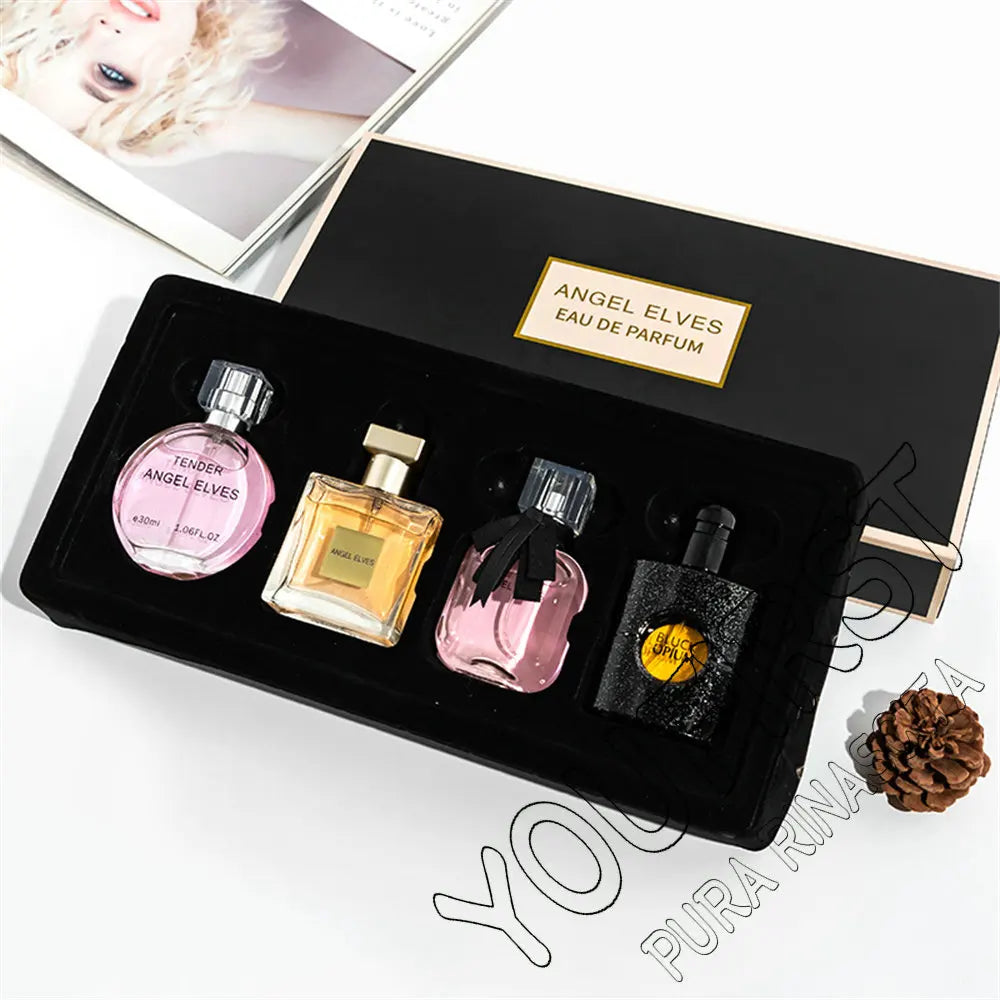 High Quality Perfume Women 120ml Perfumes Feminino Gift Box 4Pcs Set Parfum Femme Lasting Fragrance Floral Fruity Scent Spray Nanasbeautyholic