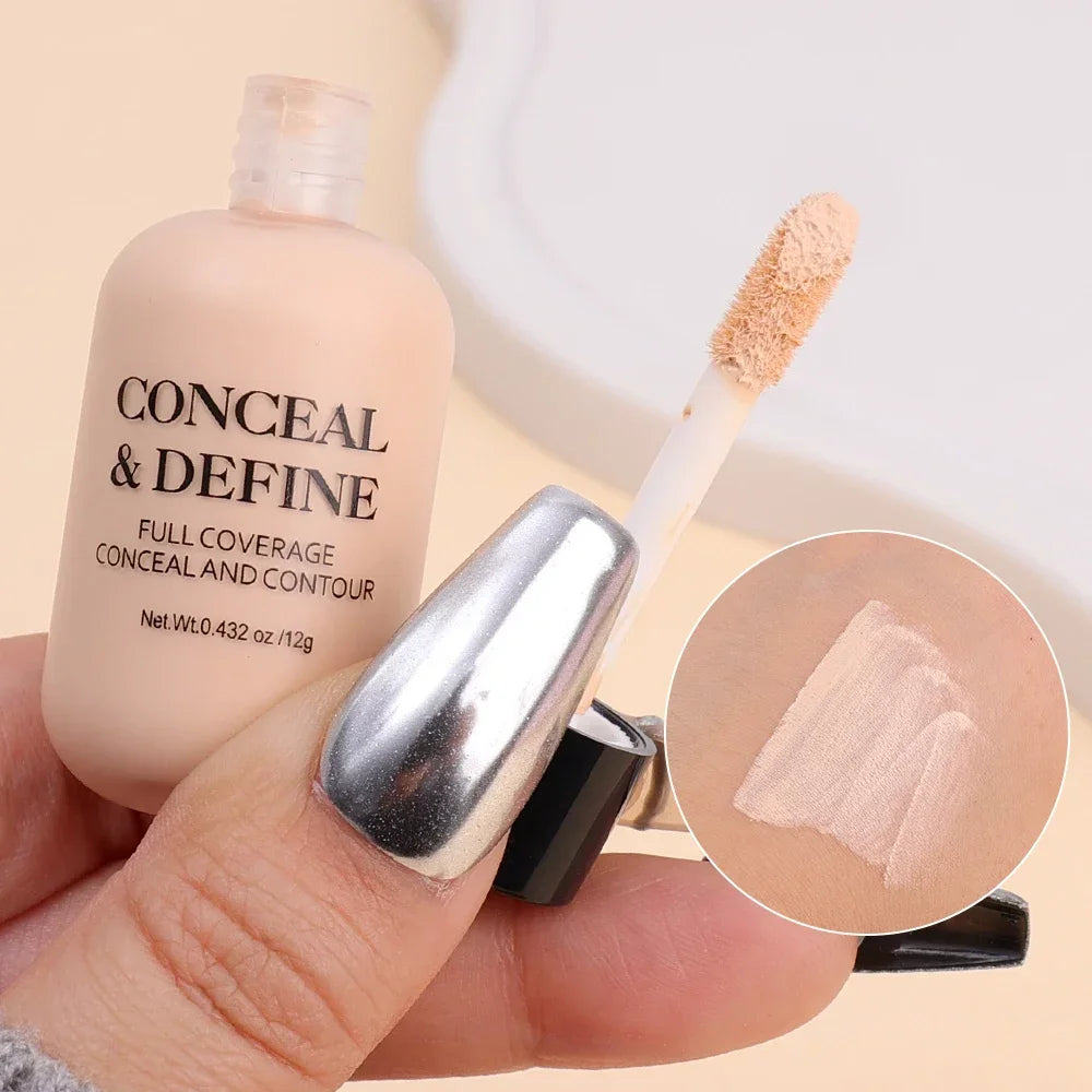 Full Coverage Liquid Concealer – Waterproof, Dark Circle & Blemish Corrector for All Skin Types