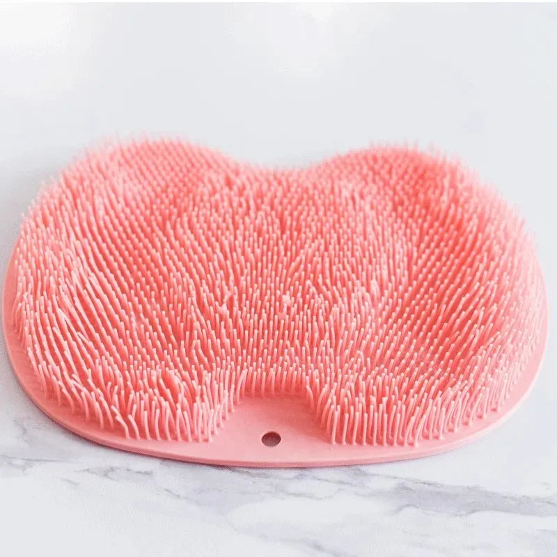 Exfoliating Shower Massage Scraper Back Massage Brush Bathroom Non-slip Bath Mat Silicone Foot Wash Body Cleaning Bathing Tool Nanasbeautyholic
