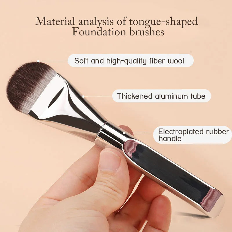 HMQ Ultra Thin Foundation Brush Tongue-Shaped