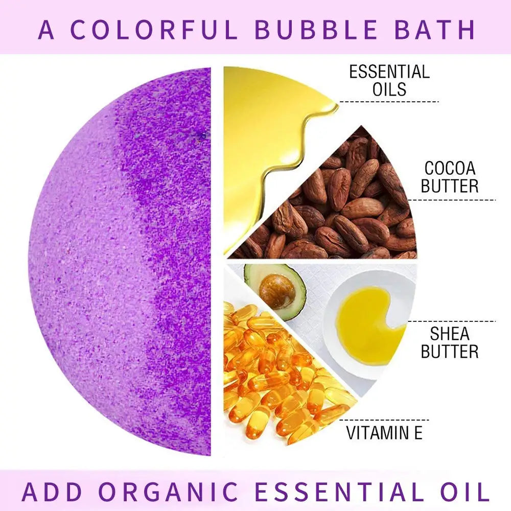 Bath Bombs for Kids and Women, 12 Natural Handmade Bath Bomb Gift Set, Bubble Bath Bombs - Perfect Self Care Relaxing Spa Gifts Nanasbeautyholic