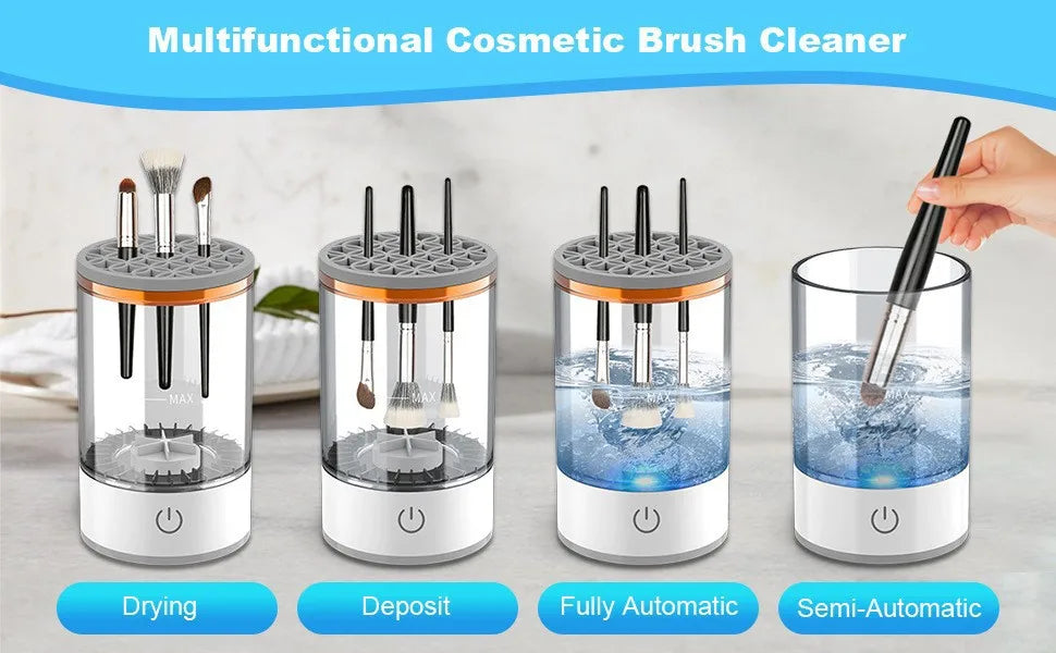 USB Electric Makeup Brush Cleaner Portable ,Quick Dry Tool
