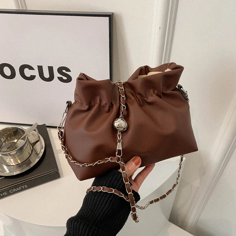 Chic Chain Bucket Bag – Women's Crossbody & Shoulder Bag