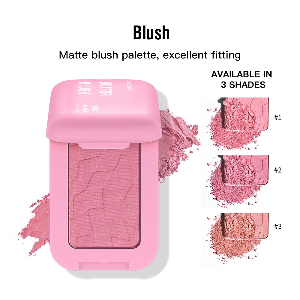 Professional Makeup Powder Blush 12HR Wear Vegan Formula Blusher Makeup Blush in Bar Cosmetics Palette Powder Pink Cream Face Nanasbeautyholic